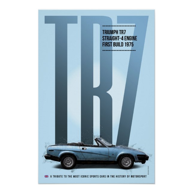 Póster Triumph TR7 (Frente)