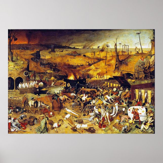 Póster Triunfo da Morte (por Pieter Bruegel) (Frente)