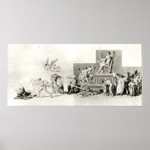 Poster Triunfo das Pessoas francesas sobre a Monarquia