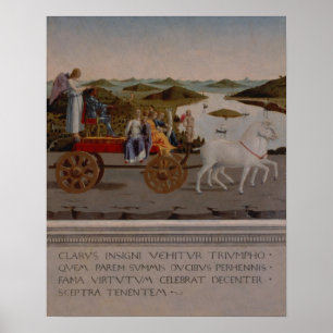 Póster Triunfo de Federigo da Montefeltro, Duque de Urbin