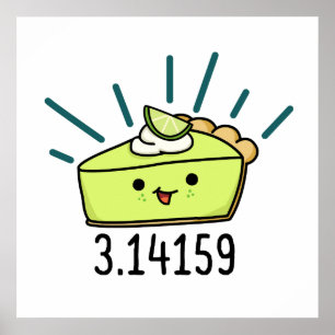 Poster Trocadilho de Pizza em Número de Pizza