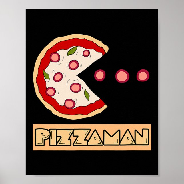 Poster Trocadilho de Pizza Engraçado (Frente)