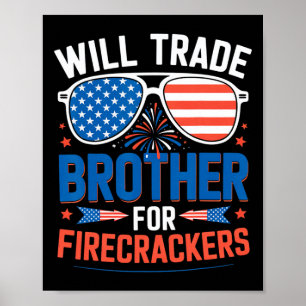 Poster Trocar Irmão Por Fogos de Artifício Engraçado 4 de