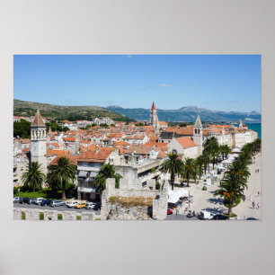 Poster Trogir seafront promenade - Dalmácia, Croácia