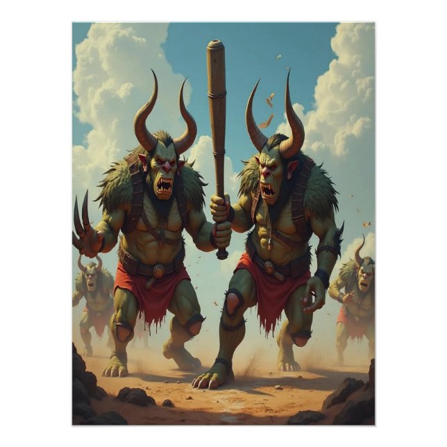 Póster Troll de Cricket Batalha brilhante Poster (Frente)