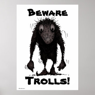 Póster Troll Engraçado