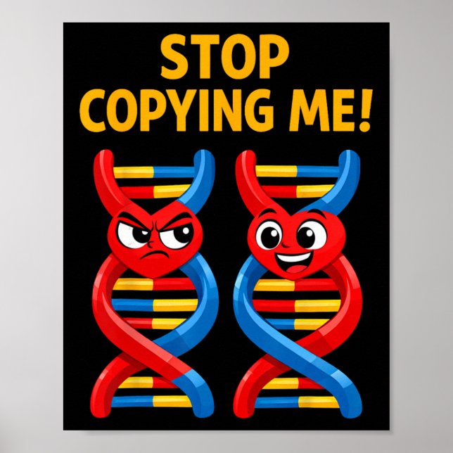 Poster Trollagem Divertida de Ciência Piada de Biologia D (Frente)