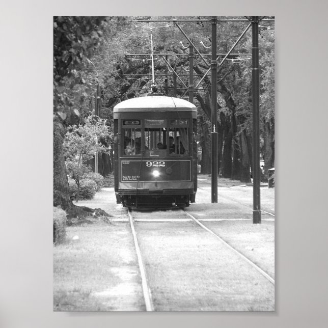 Póster Trolley Cable Car Garden District New Orleans, LA (Frente)