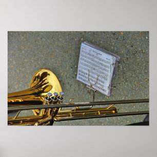 Poster Trombone brass music instrument