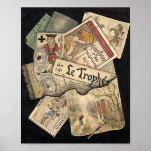 Poster Trompe l’oeil E. Delcroix