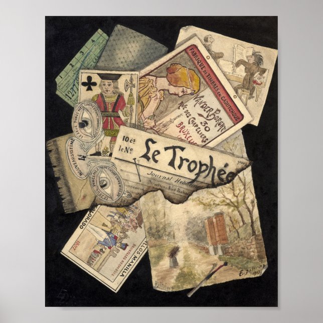 Poster Trompe l’oeil | E. Delcroix (Frente)