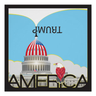 Póster Trompete e Capitólio TRUMP