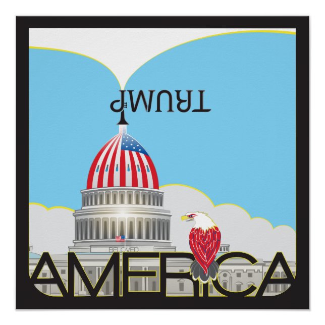 Póster Trompete e Capitólio TRUMP (Frente)