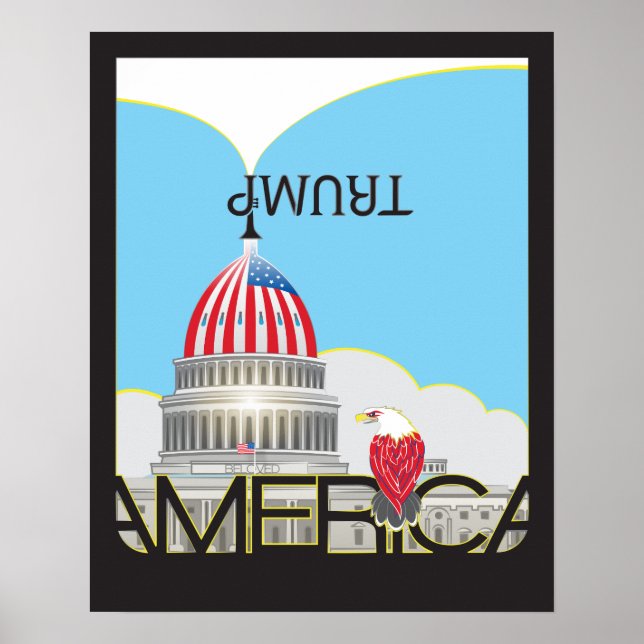 Poster Trompete e Capitólio TRUMP (Frente)