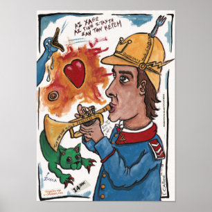 Poster trompeter - esta máquina também matar fascistas