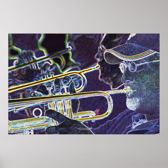 Poster Trompetes, Banda de Jazz Alta Milha (Frente)