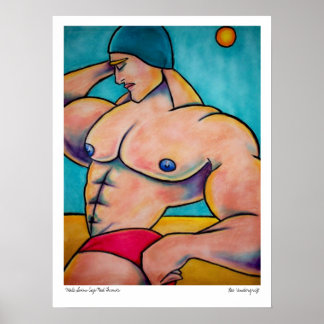 Póster Troncos vermelhos de Boné masculino por Lee Vander