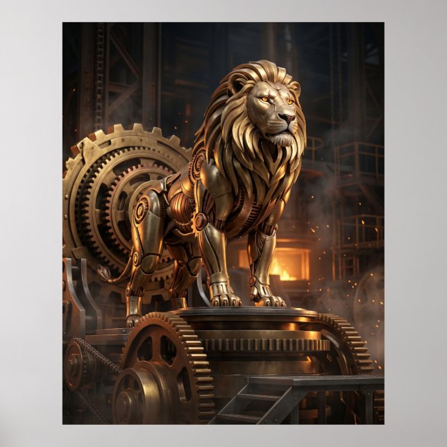 Poster Trono de Leão de Latão (Frente)