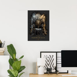 Poster Trono de Poeira Fantasia Sombria