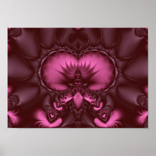 Póster trono dos lótus do rhodolite