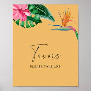 Poster Tropicais - lembrancinhas de casamento, por favor,