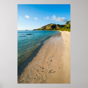 Poster Tropical Beach Landscape, Fiji