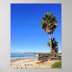 Póster Tropical Beach Scene