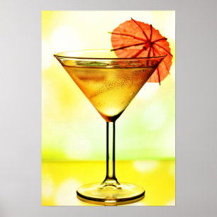 Poster tropical da bebida