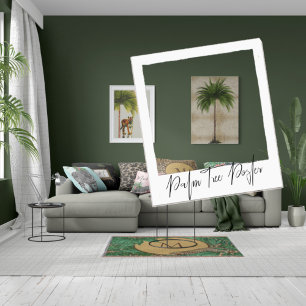 Poster Tropical Elegant Palm Tree Vintage