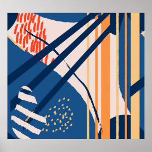 Poster Tropical Floral: Cabeçalho Moderno