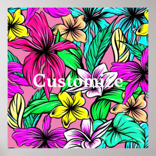 Poster Tropical Flower Mix Thunder_Cove