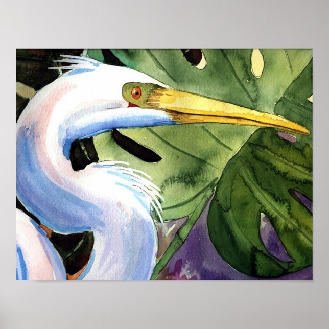 Poster Tropical Heron (Frente)