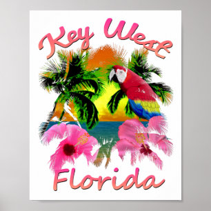 Poster Tropical Key West Florida Keys