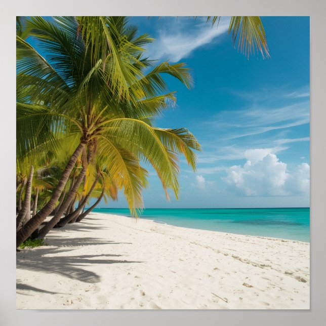 Poster Tropical Paradise Beach (Frente)