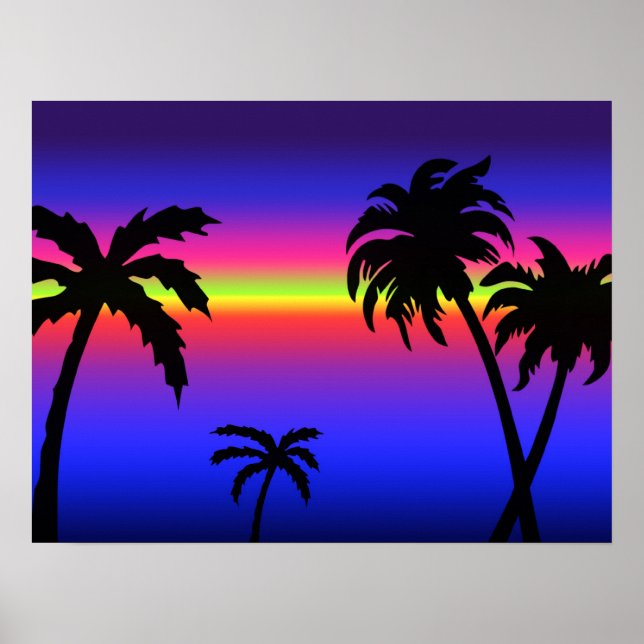 Poster Tropical Sunset (Frente)