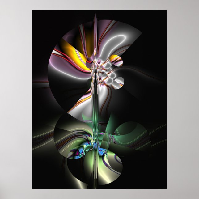 Póster Tropical Waterlily Noite Blooming (Frente)
