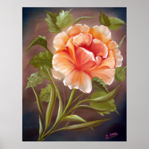 Póster Tropicana cor-de-rosa
