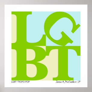 Poster Tropo do pop de LGBT