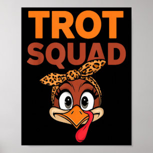 Poster Trot Squad Engraçado Turquia Enfrenta Homens De Aç