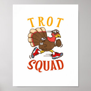 Poster Trot Squad Shirt Graças à Ação de Graças à Turquia