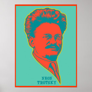 Póster Trotsky de néon