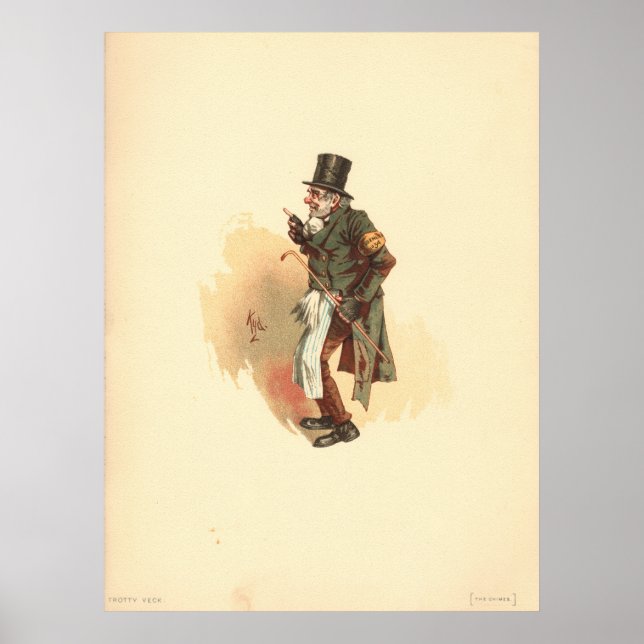 Poster Trotty Veck, por Kyd - Charles Dickens, The Chimes (Frente)
