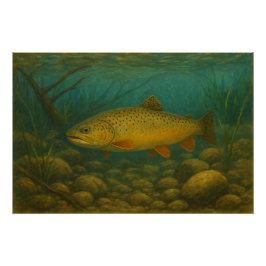 Póster Trout Poster Print