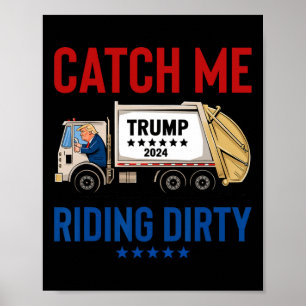 Poster Tru Tru Tru, Trump Truck, Votando Lixo Sujo
