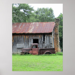 Poster Truck e Barn Home Decor Russos