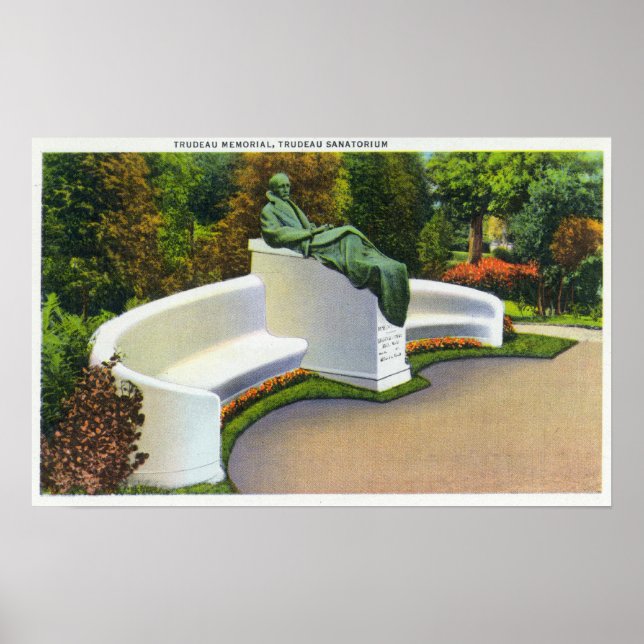 Póster Trudeau Memorial, Trudeau Sanatorium Scene (Frente)