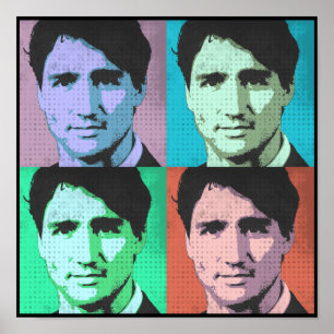 Póster Trudeau Pop Art