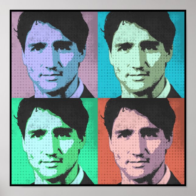 Póster Trudeau Pop Art (Frente)