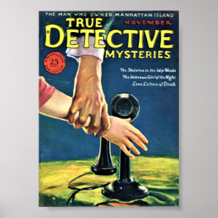 Poster True Detective Mysteries Cover