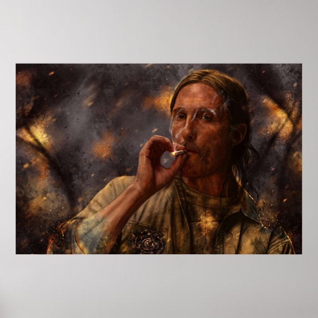 Poster True Detective Rust Cohle 2014 (Frente)
